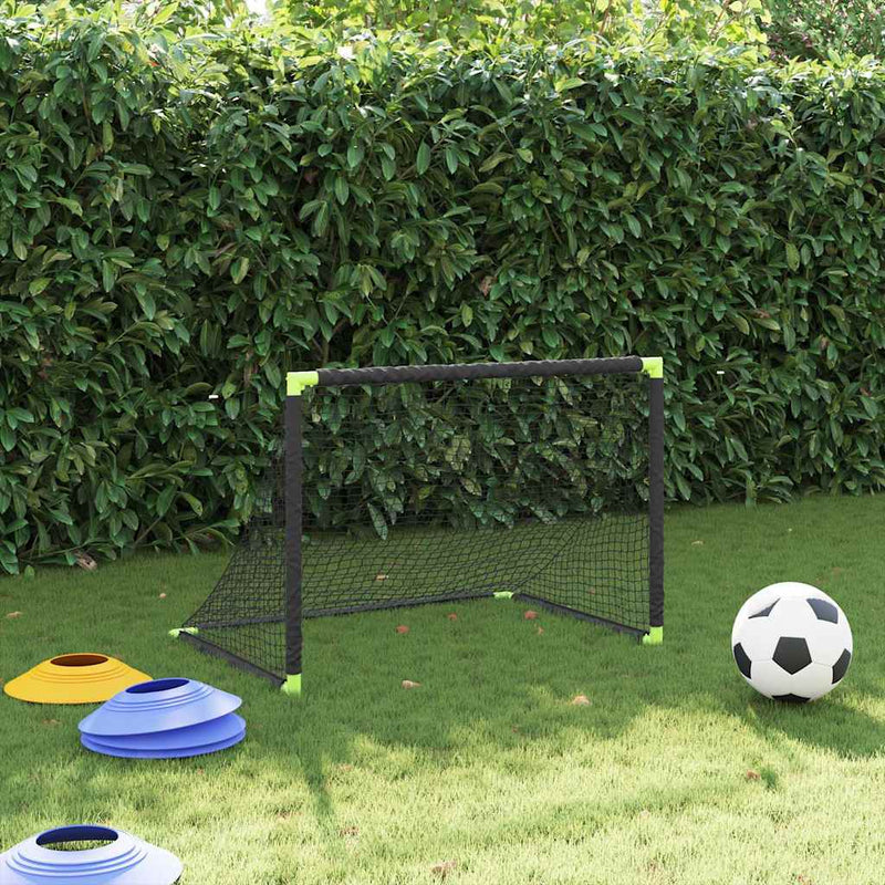 Load image into Gallery viewer, Vidaxl kindervoetbaldoel inklapbaar 90x64x64 cm zwart
