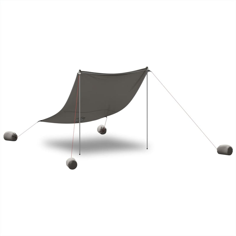 Load image into Gallery viewer, Vidaxl strandluifel met zandankers 214x236 cm grijs

