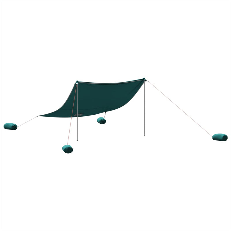 Load image into Gallery viewer, Vidaxl strandluifel met zandankers 304x300 cm groen
