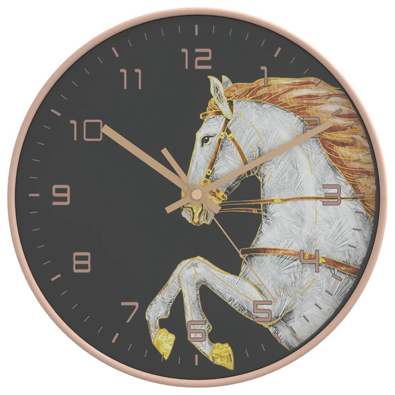 Load image into Gallery viewer, Vidaxl wandklok ø29,5 cm polystyreen en glas goudkleurig en wit
