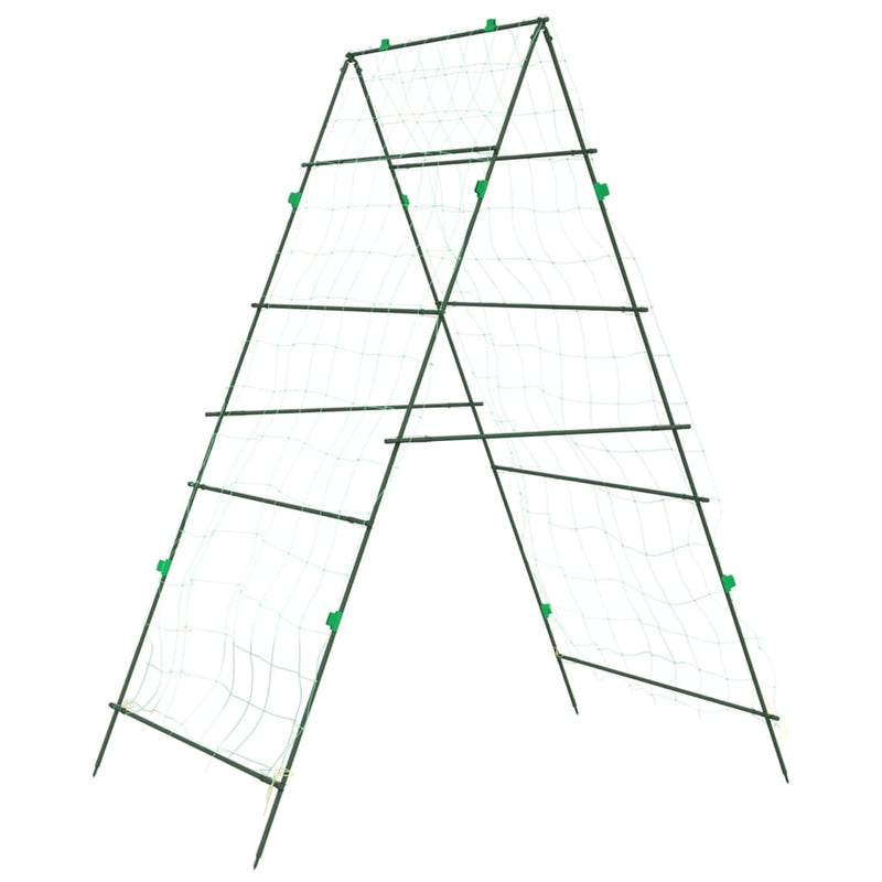Load image into Gallery viewer, Vidaxl plantenklimrek a-frame 99x90x175,5 cm staal

