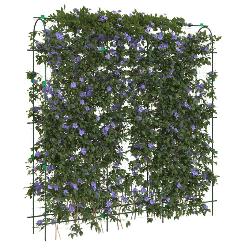 ギャラリービューアに画像をロードする, Vidaxl plantenklimrek u-vorm 181x31x182,5 cm staal
