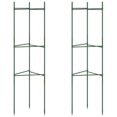Vidaxl tomatenkooi 2 st 116 cm staal en polypropeen