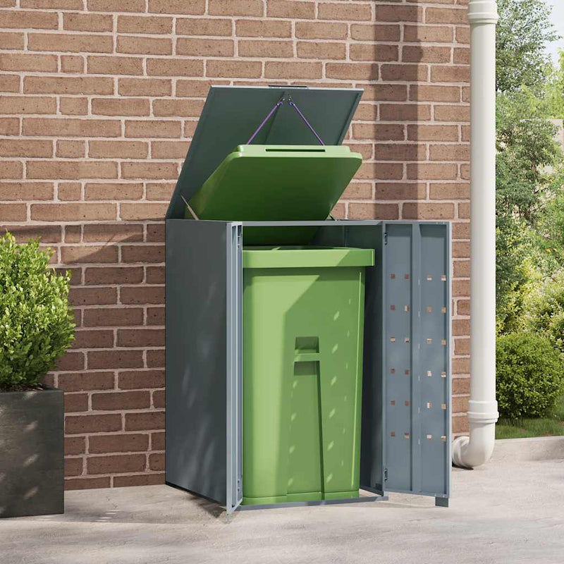 Load image into Gallery viewer, Vidaxl containerberging voor 1 container 69x79x117 cm staal grijs

