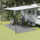 Vidaxl tenttapijt 4,5x2,5 m lichtgrijs
