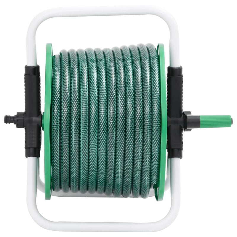 Load image into Gallery viewer, Vidaxl slanghaspel met 30 m slang vrijstaand pvc groen

