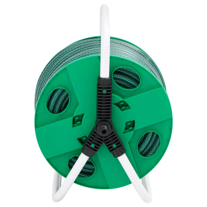 Load image into Gallery viewer, Vidaxl slanghaspel met 30 m slang vrijstaand pvc groen
