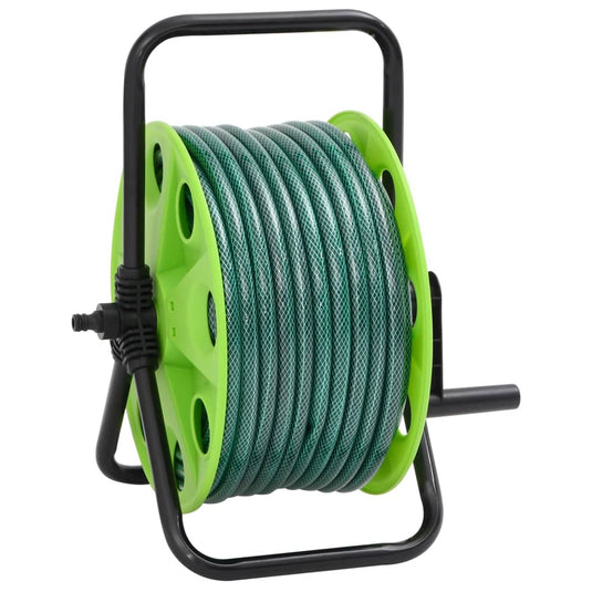 Vidaxl slanghaspel met 30 m slang vrijstaand pvc groen