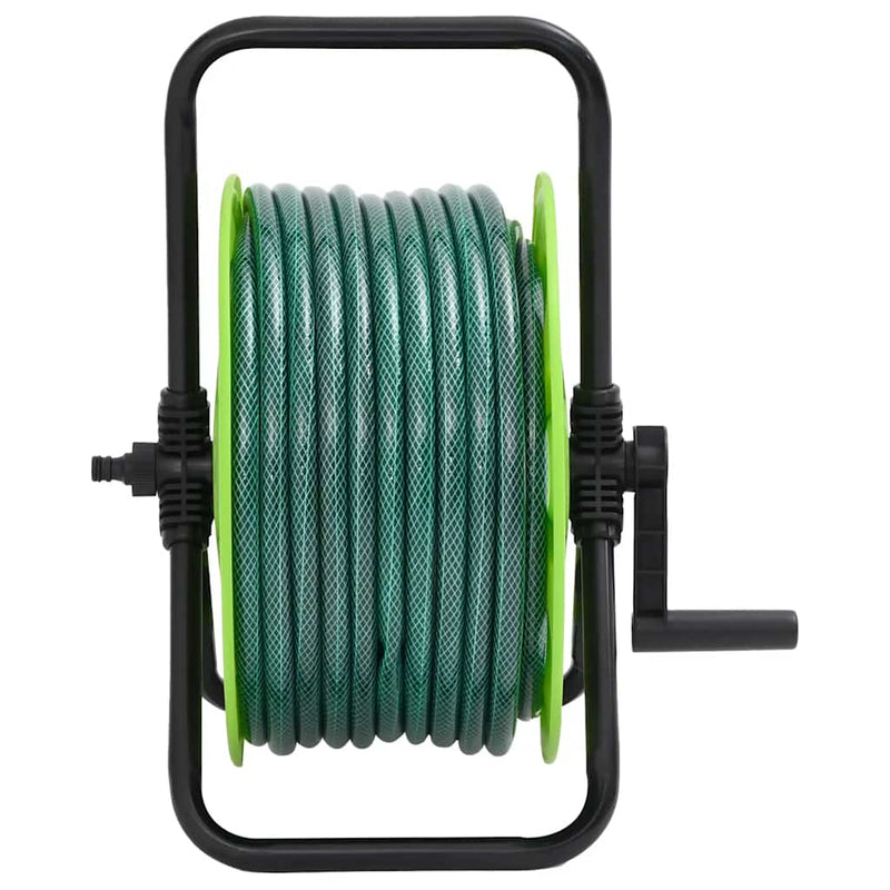 Load image into Gallery viewer, Vidaxl slanghaspel met slangkoppelset 0,5 20 m vrijstaand pvc groen
