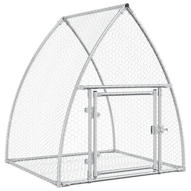 Vidaxl konijnenhok 100x105x120 cm gegalvaniseerd staal zilverkleurig