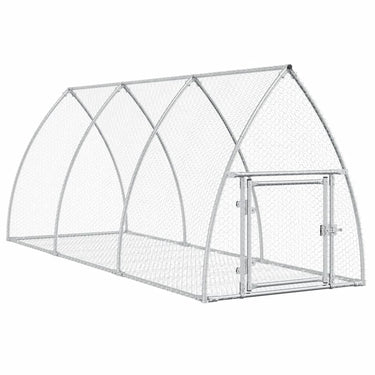 Vidaxl konijnenhok 300x105x120 cm gegalvaniseerd staal zilverkleurig