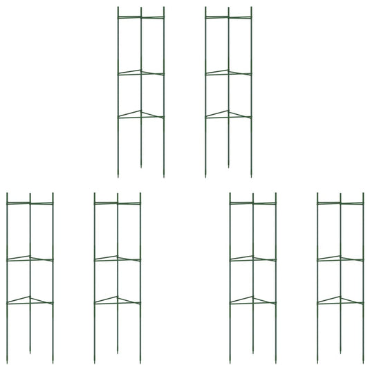 Vidaxl tomatenkooien 6 st 116 cm staal en polypropeen