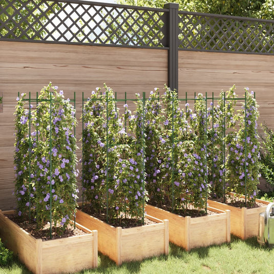 Vidaxl tomatenkooien 8 st 116 cm staal en polypropeen