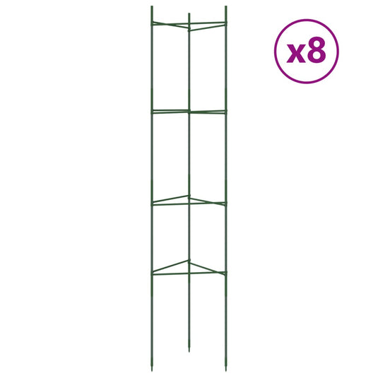 Vidaxl tomatenkooi 8 st 154 cm staal en polypropeen