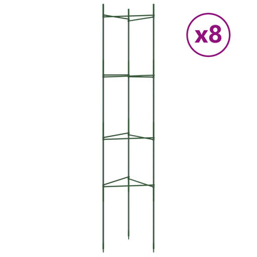 Vidaxl tomatenkooi 8 st 154 cm staal en polypropeen