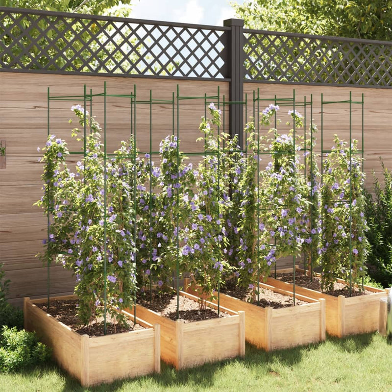 Load image into Gallery viewer, Vidaxl tomatenkooi 8 st 154 cm staal en polypropeen

