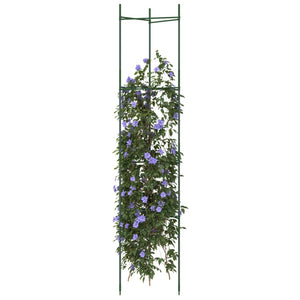 Vidaxl tomatenkooi 8 st 154 cm staal en polypropeen