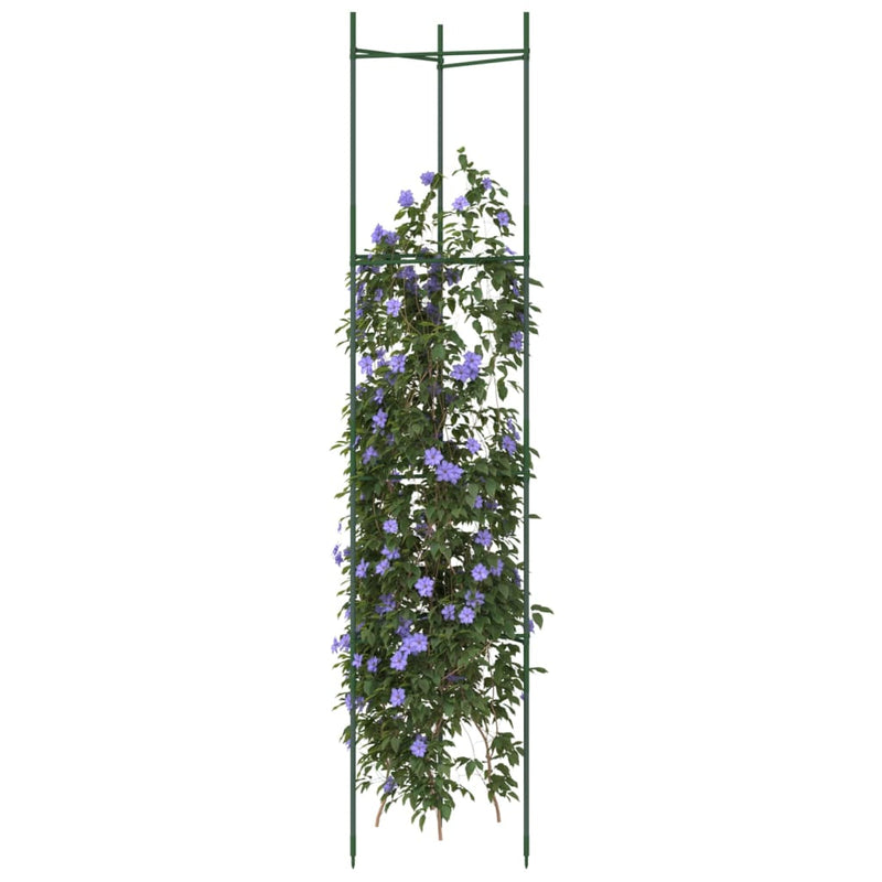 Afbeelding laden in galerijviewer, Vidaxl tomatenkooi 8 st 154 cm staal en polypropeen

