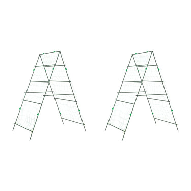 Vidaxl plantenklimrekken 2 st a-frame staal