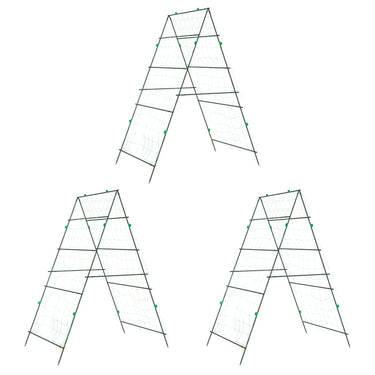 Vidaxl plantenklimrekken 3 st a-frame staal