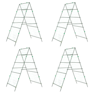 Vidaxl plantenklimrekken 4 st a-frame staal