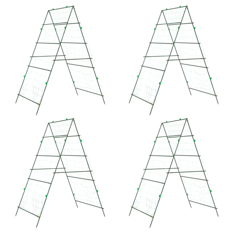Load image into Gallery viewer, Vidaxl plantenklimrekken 4 st a-frame staal
