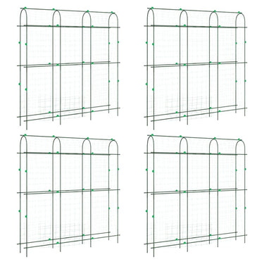 Vidaxl plantenklimrekken 4 st u-frame staal