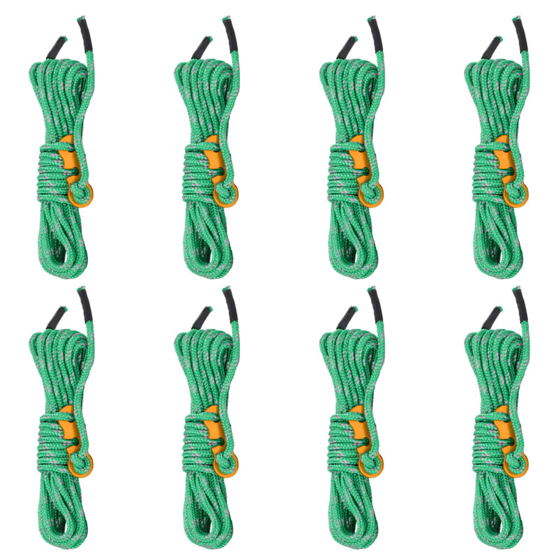 Load image into Gallery viewer, Vidaxl tentscheerlijnen met spanners 8 st reflecterend 4 m 4 mm
