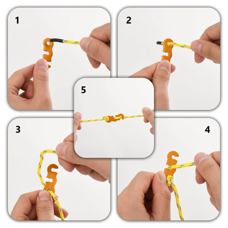 Load image into Gallery viewer, Vidaxl tentscheerlijnen met spanners 8 st reflecterend 4 m 4 mm

