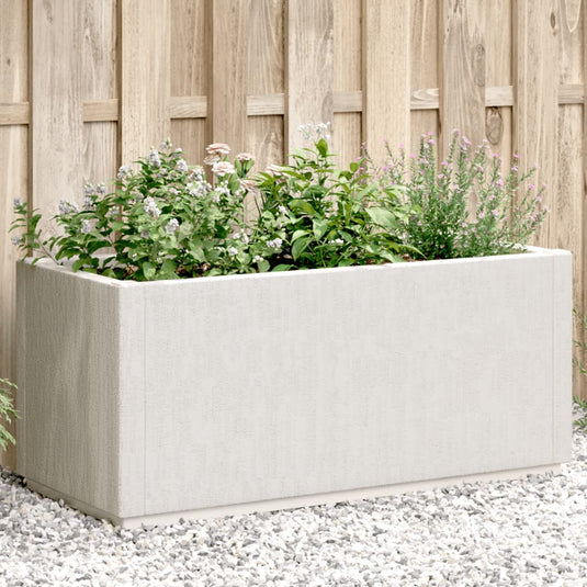 Vidaxl plantenbak 80x36x35 cm polypropeen wit