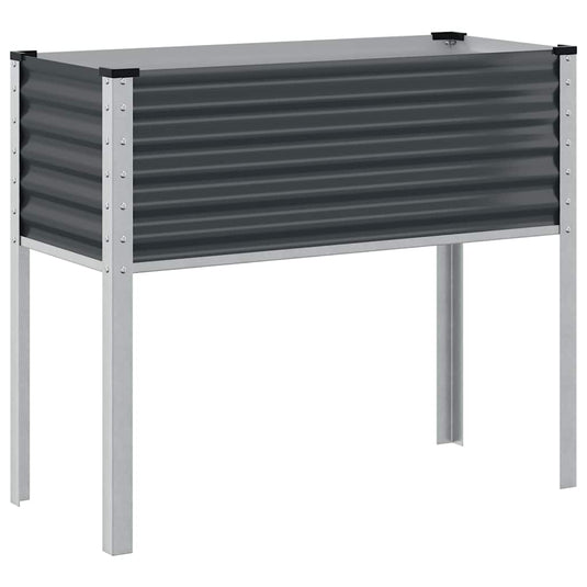 Vidaxl plantenbak antraciet 100x45x90 cm staal