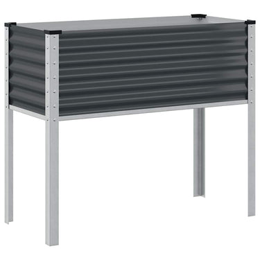 Vidaxl plantenbak antraciet 100x45x90 cm staal
