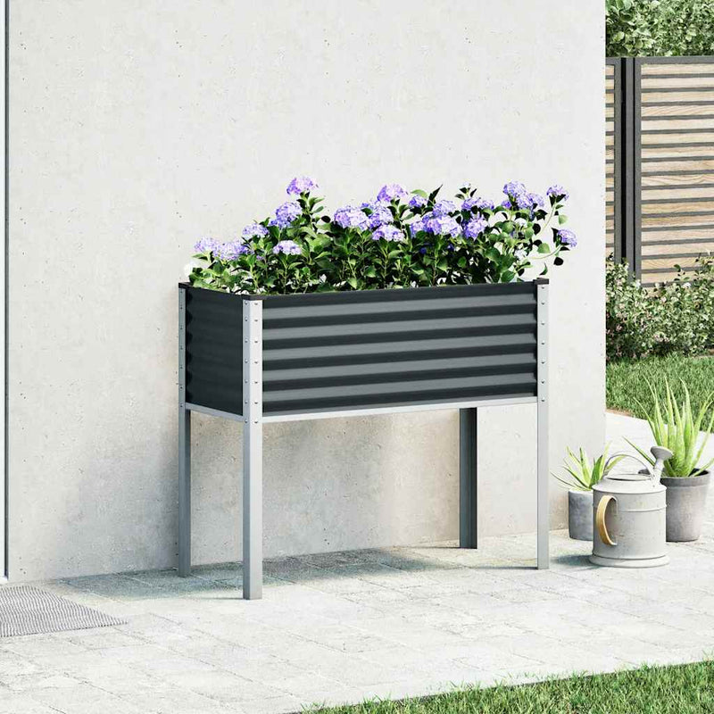 Load image into Gallery viewer, Vidaxl plantenbak antraciet 100x45x90 cm staal
