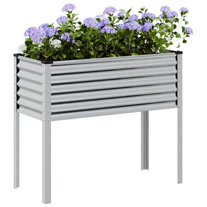 Vidaxl plantenbak 100x45x90 cm gegalvaniseerd staal