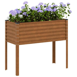Vidaxl plantenbak 100x45x90 cm weerbestendig staal