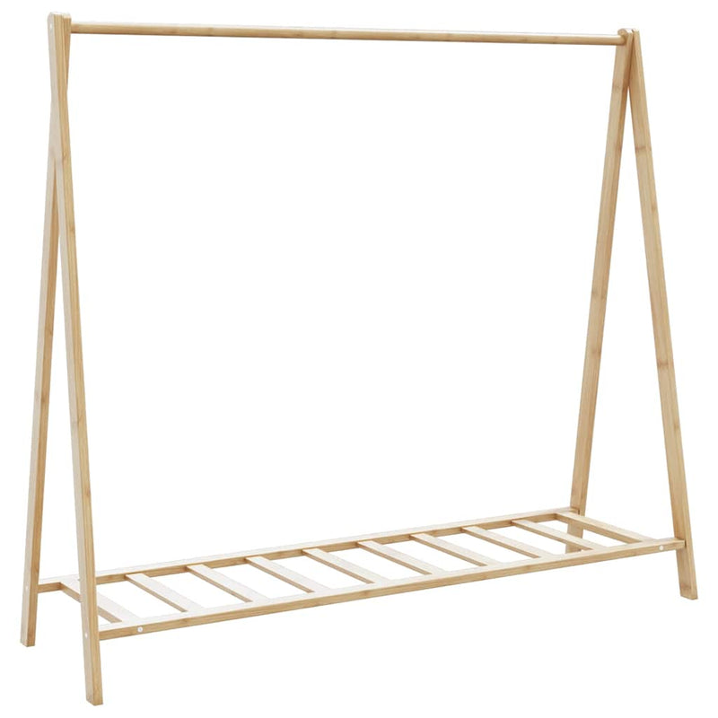 Load image into Gallery viewer, Vidaxl kledingrek met schappen 106x34x102 cm bamboe
