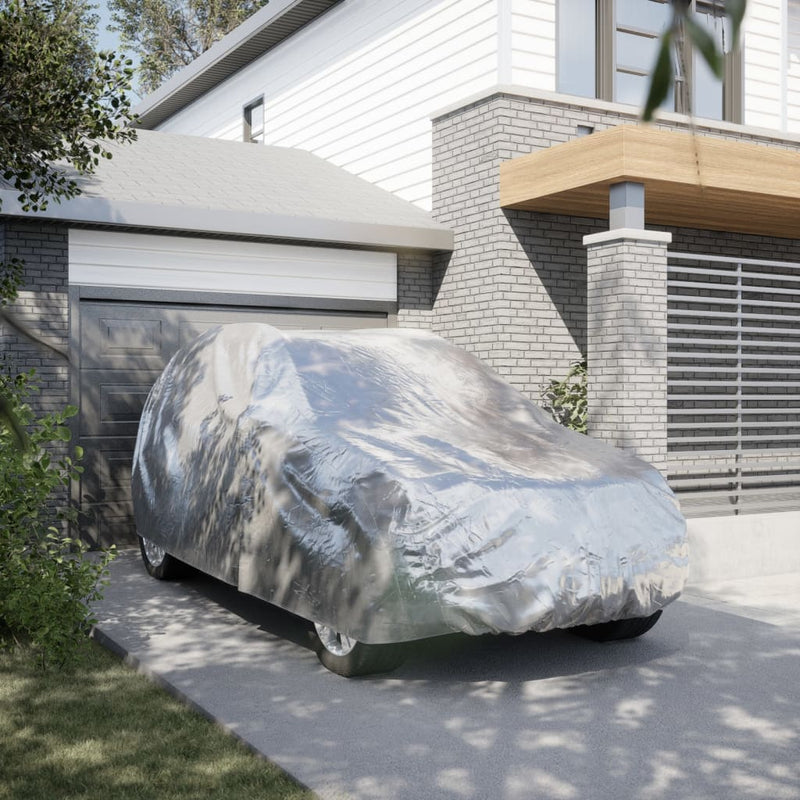 Load image into Gallery viewer, Vidaxl autohoes voor suv met gespriemen l volledig zilverkleurig
