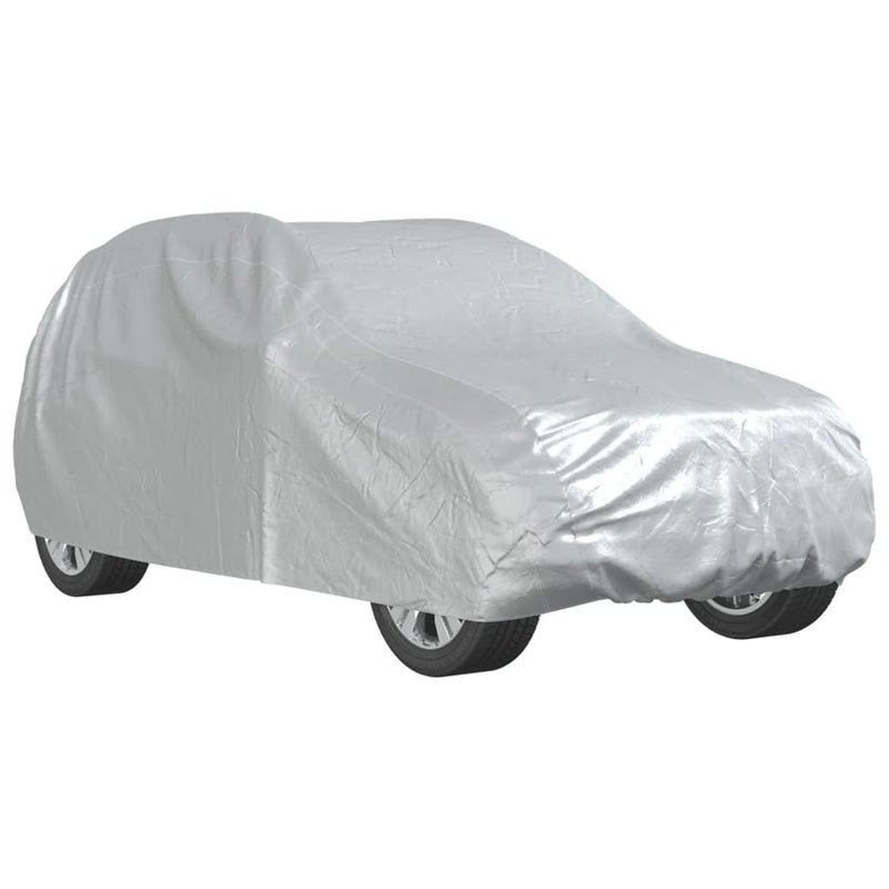 Load image into Gallery viewer, Vidaxl autohoes voor suv met gespriemen m volledig peva zilverkleurig
