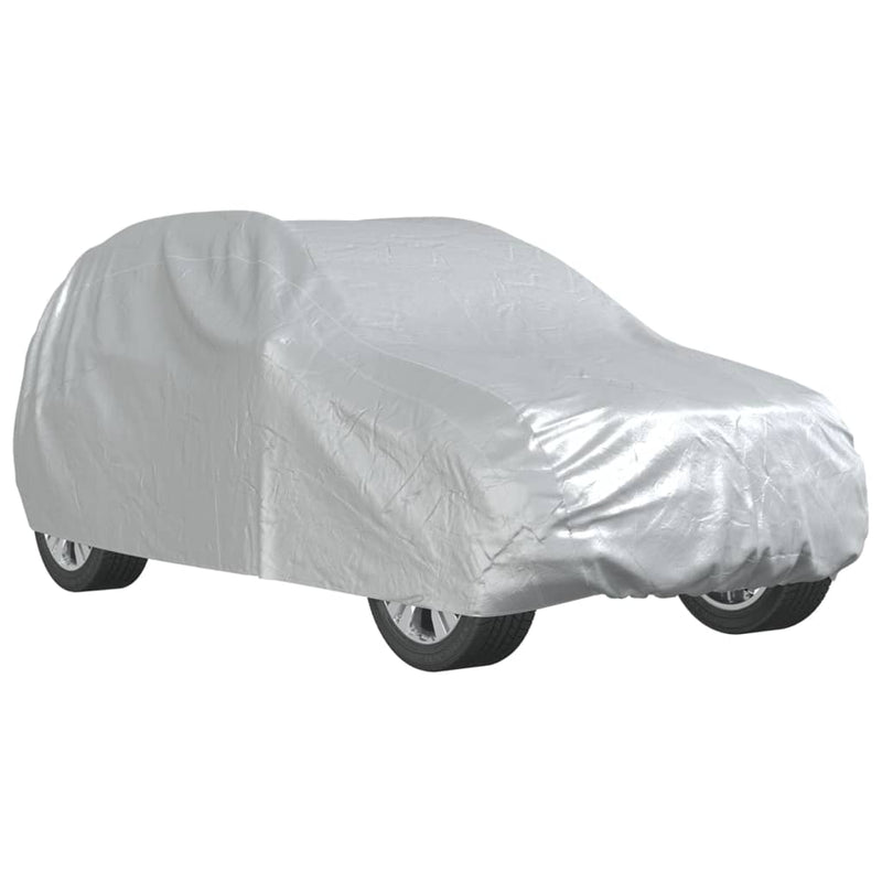 Load image into Gallery viewer, Vidaxl autohoes voor suv met gespriemen l volledig peva zilverkleurig
