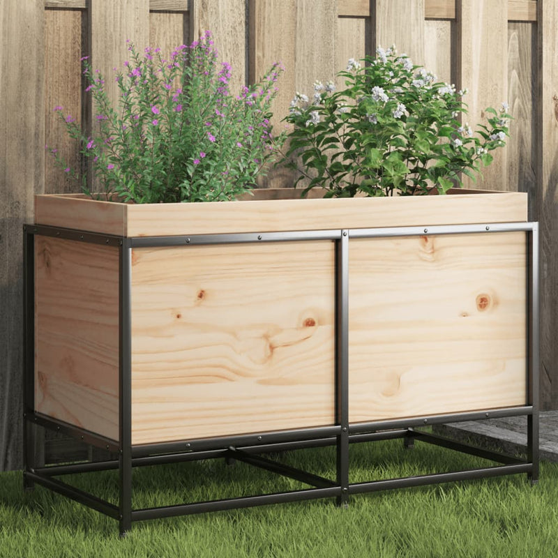 Load image into Gallery viewer, Vidaxl plantenbak 80x40x50 cm massief grenenhout
