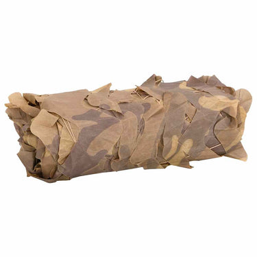 Vidaxl camouflagenet met opbergzak 525x205 cm zandkleurig