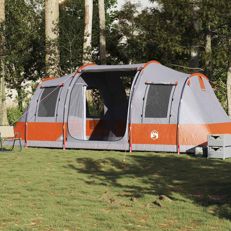 ギャラリービューアに画像をロードする, Vidaxl tunneltent 4-persoons waterdicht grijs en oranje
