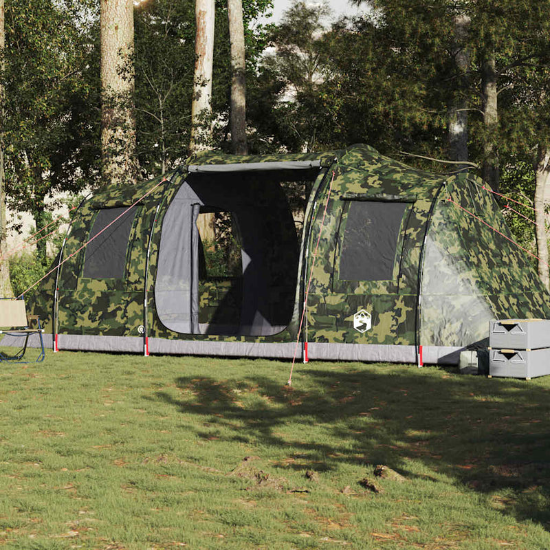 Load image into Gallery viewer, Vidaxl tunneltent 4-persoons waterdicht camouflage
