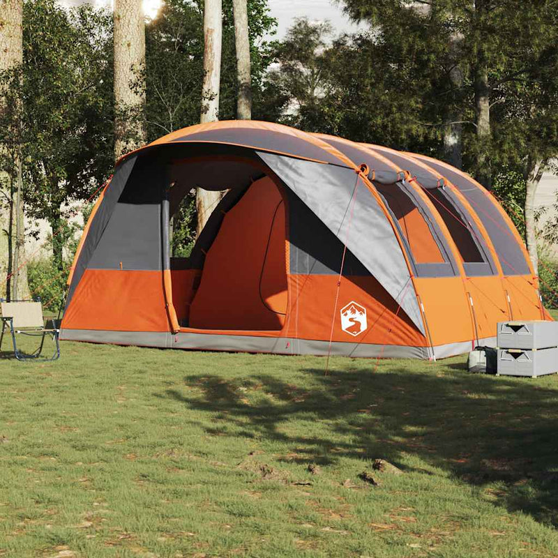 Load image into Gallery viewer, Vidaxl tunneltent 5-persoons waterdicht grijs en oranje
