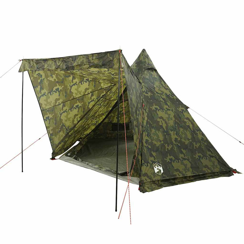Load image into Gallery viewer, Vidaxl tipitent 6-persoons camouflage waterdicht
