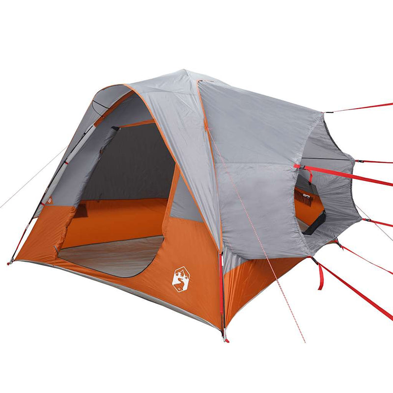 Load image into Gallery viewer, Vidaxl autotent 4-persoons waterdicht grijs en oranje

