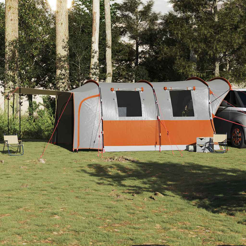 Load image into Gallery viewer, Vidaxl autotent 4-persoons waterdicht grijs en oranje

