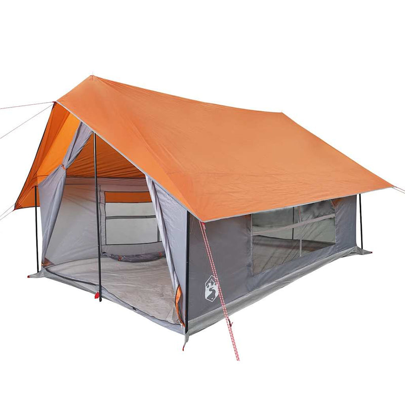 Load image into Gallery viewer, Vidaxl tent 5-persoons waterdicht grijs en oranje

