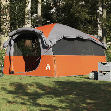 Vidaxl tunneltent 6-persoons waterdicht grijs en oranje