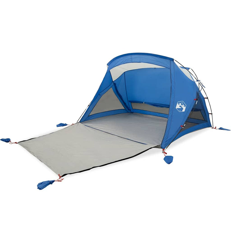 Afbeelding laden in galerijviewer, Vidaxl strandtent 2-persoons waterdicht azuurblauw
